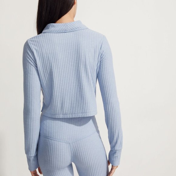 Madewell MWL Brushed Rib Cropped Cardigan Sweater - Picture 4 of 8